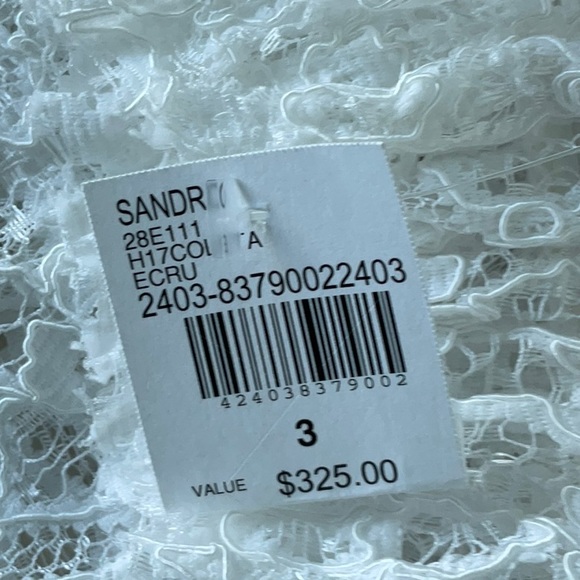 Sandro Colette lace blouse NWT size L - Picture 9 of 9